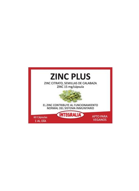 Zinc Plus 60 cápsulas Integralia