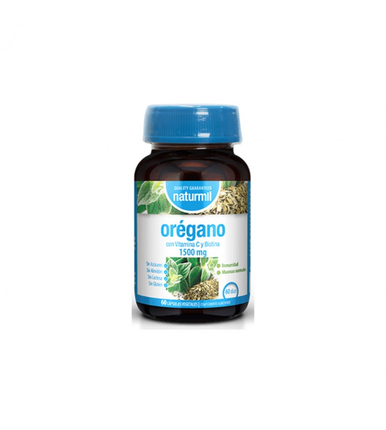 Orégano Naturmil 60 cápsulas 1500 mg Dietmed