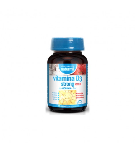 Vitamina D3 Strong 4000 UI Naturmil 90 comprimidos Dietmed